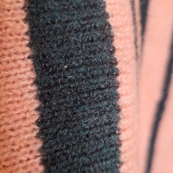 Sacred Hawk Sweater Stripe Pink Cardigan Womens Size Small Oversized - Picture 8 of 11